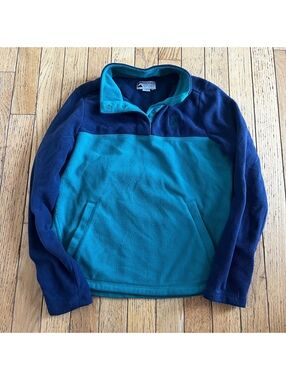 Riding Sport Colorblock Fleece Pullover Jacket Size Large